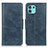 Leather Case Stands Flip Cover Holder M09L for Motorola Moto Edge 20 Lite 5G Blue