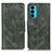 Leather Case Stands Flip Cover Holder M09L for Motorola Moto Edge Lite 5G Green
