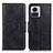 Leather Case Stands Flip Cover Holder M09L for Motorola Moto Edge X30 Pro 5G Black