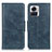 Leather Case Stands Flip Cover Holder M09L for Motorola Moto Edge X30 Pro 5G Blue