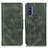 Leather Case Stands Flip Cover Holder M09L for Motorola Moto G Pure Green