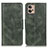 Leather Case Stands Flip Cover Holder M09L for Motorola Moto G32 Green