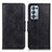 Leather Case Stands Flip Cover Holder M09L for Oppo Reno6 Pro+ Plus 5G Black