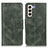 Leather Case Stands Flip Cover Holder M09L for Samsung Galaxy S21 5G Green