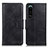 Leather Case Stands Flip Cover Holder M09L for Sony Xperia 5 III Black