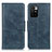 Leather Case Stands Flip Cover Holder M09L for Xiaomi Redmi 10 (2022) Blue