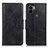 Leather Case Stands Flip Cover Holder M09L for Xiaomi Redmi A1 Plus Black