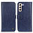 Leather Case Stands Flip Cover Holder M10L for Samsung Galaxy S21 Plus 5G Blue
