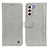 Leather Case Stands Flip Cover Holder M10L for Samsung Galaxy S21 Plus 5G Gray