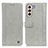 Leather Case Stands Flip Cover Holder M10L for Samsung Galaxy S23 Plus 5G Gray