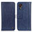 Leather Case Stands Flip Cover Holder M10L for Samsung Galaxy XCover 5 SM-G525F Blue