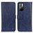 Leather Case Stands Flip Cover Holder M10L for Xiaomi Redmi Note 11S 5G Blue