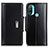 Leather Case Stands Flip Cover Holder M11L for Motorola Moto E20 Black