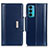 Leather Case Stands Flip Cover Holder M11L for Motorola Moto Edge 20 5G Blue
