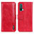 Leather Case Stands Flip Cover Holder M11L for OnePlus Nord CE 5G Red