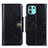 Leather Case Stands Flip Cover Holder M12L for Motorola Moto Edge 20 Lite 5G Black