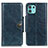 Leather Case Stands Flip Cover Holder M12L for Motorola Moto Edge 20 Lite 5G Blue