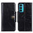 Leather Case Stands Flip Cover Holder M12L for Motorola Moto Edge Lite 5G Black