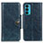 Leather Case Stands Flip Cover Holder M12L for Motorola Moto Edge Lite 5G Blue