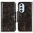 Leather Case Stands Flip Cover Holder M12L for Motorola Moto Edge X30 5G Bronze