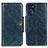 Leather Case Stands Flip Cover Holder M12L for Motorola Moto G 5G (2022) Blue