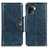 Leather Case Stands Flip Cover Holder M12L for Oppo A94 4G Blue