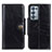 Leather Case Stands Flip Cover Holder M12L for Oppo Reno6 Pro 5G Black
