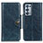 Leather Case Stands Flip Cover Holder M12L for Oppo Reno6 Pro 5G Blue