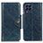 Leather Case Stands Flip Cover Holder M12L for Samsung Galaxy M53 5G Blue