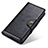 Leather Case Stands Flip Cover Holder M12L for Xiaomi Poco M5S Black