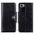 Leather Case Stands Flip Cover Holder M12L for Xiaomi Poco X3 GT 5G Black