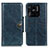 Leather Case Stands Flip Cover Holder M12L for Xiaomi Redmi 10 Power Blue