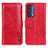 Leather Case Stands Flip Cover Holder M13L for Motorola Moto Edge (2021) 5G Red