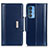 Leather Case Stands Flip Cover Holder M13L for Motorola Moto Edge S Pro 5G Blue