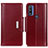 Leather Case Stands Flip Cover Holder M13L for Motorola Moto G Pure Red