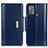 Leather Case Stands Flip Cover Holder M13L for Motorola Moto G50 Blue