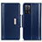 Leather Case Stands Flip Cover Holder M13L for Oppo A53s 5G Blue