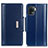 Leather Case Stands Flip Cover Holder M13L for Oppo A94 4G Blue