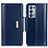 Leather Case Stands Flip Cover Holder M13L for Oppo Reno6 Pro 5G Blue