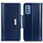 Leather Case Stands Flip Cover Holder M13L for Samsung Galaxy M52 5G Blue