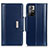 Leather Case Stands Flip Cover Holder M13L for Xiaomi Redmi Note 11S 5G Blue