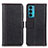 Leather Case Stands Flip Cover Holder M14L for Motorola Moto Edge 20 5G Black