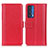 Leather Case Stands Flip Cover Holder M14L for Motorola Moto Edge (2021) 5G Red