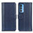 Leather Case Stands Flip Cover Holder M14L for Motorola Moto Edge S Pro 5G Blue