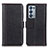 Leather Case Stands Flip Cover Holder M14L for Oppo Reno6 Pro+ Plus 5G Black