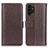 Leather Case Stands Flip Cover Holder M14L for Samsung Galaxy A04s Brown