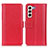 Leather Case Stands Flip Cover Holder M14L for Samsung Galaxy S21 FE 5G Red