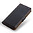 Leather Case Stands Flip Cover Holder M14L for Xiaomi Poco M5S Black