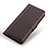 Leather Case Stands Flip Cover Holder M14L for Xiaomi Poco M5S Brown