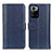 Leather Case Stands Flip Cover Holder M14L for Xiaomi Poco X3 GT 5G Blue